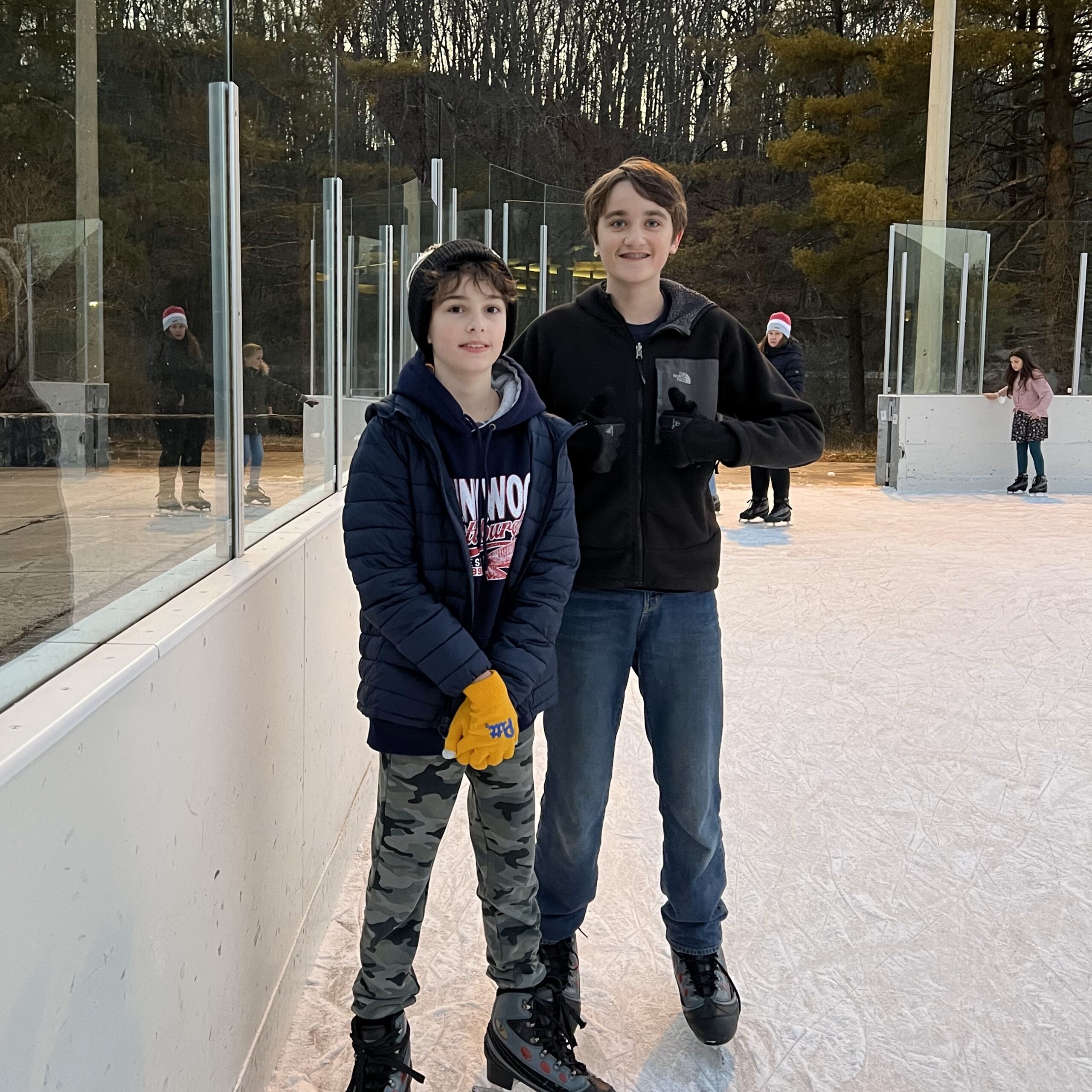 Glen Alum gather to skate with their friends at the Snowflake Skate!